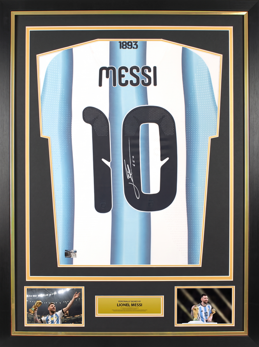 Lionel Messi FIFA World Cup™ Back Signed and Framed Argentina 2026 Shirt