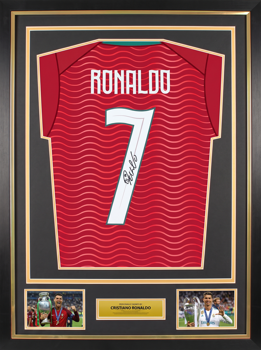 Cristiano Ronaldo FIFA World Cup™ Back Signed and Framed Portugal 2026 Shirt